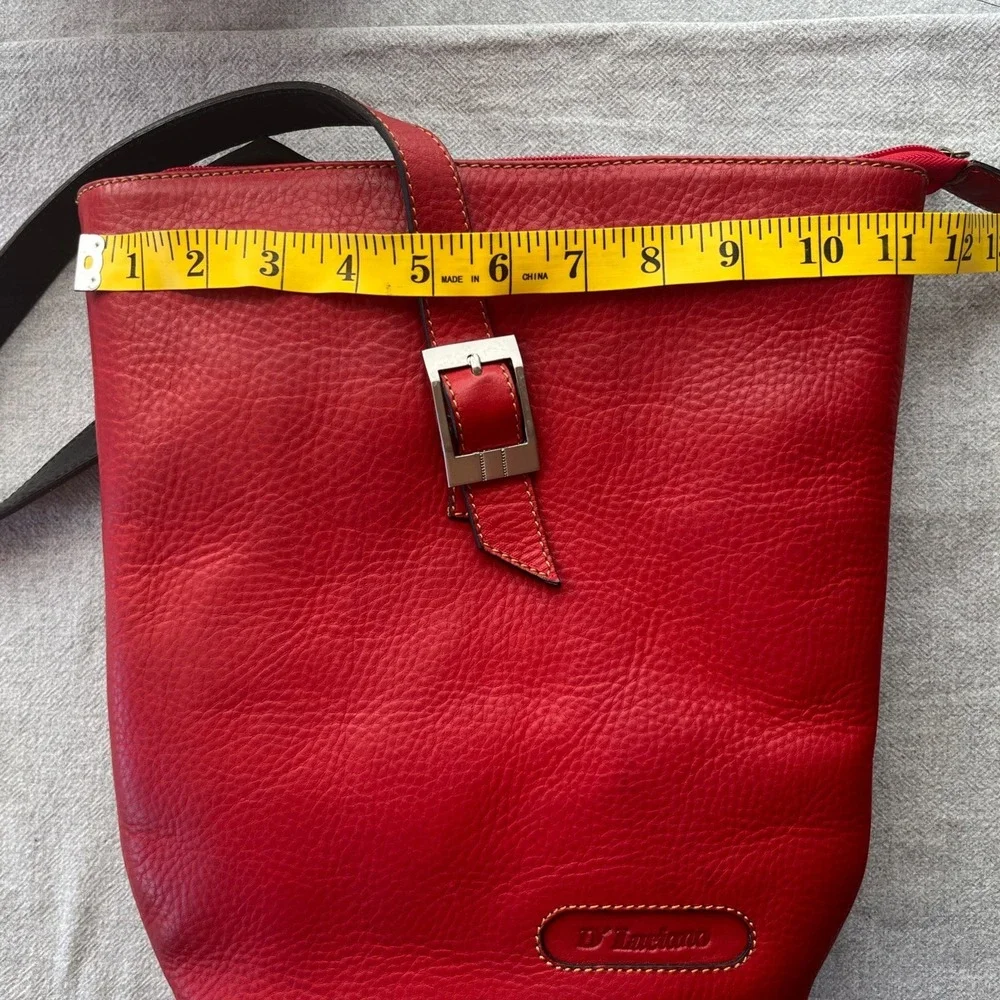 D'Luciano Moda‎ Mexico Red Leather Shoulder Bag